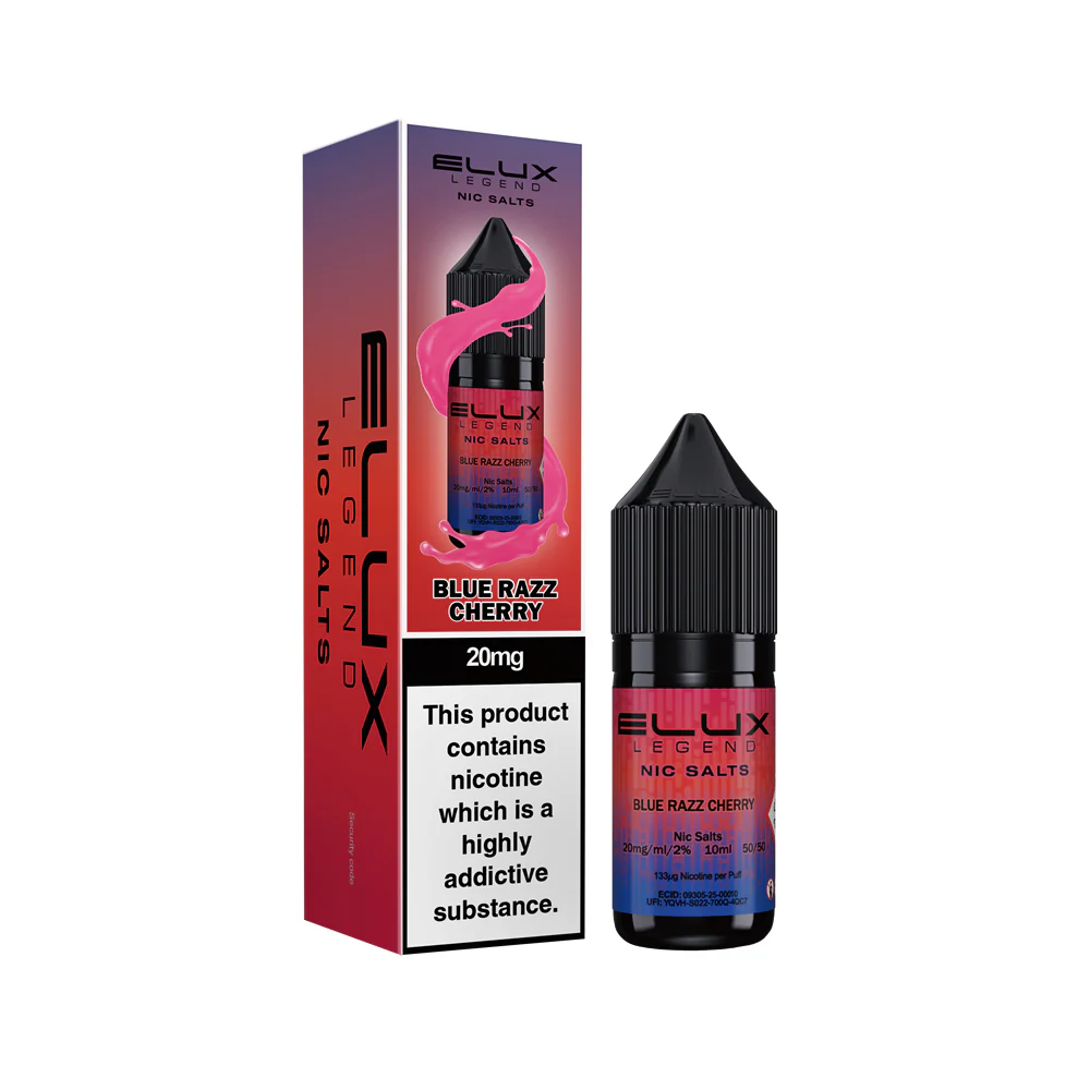 Elux Legend Nic Salt 10mg Blue Razz Cherry
