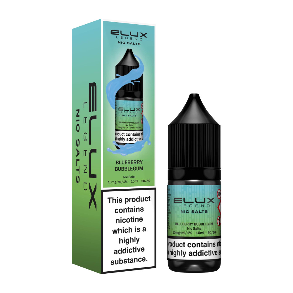 Elux Legend Nic Salt 10mg Blueberry Bubblegum