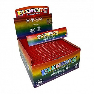 Elements Rainbow King Size Slim Rolling Paper (50 Booklets)