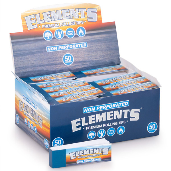 Elements Non Perforated Rolling Tips (50 Booklets)