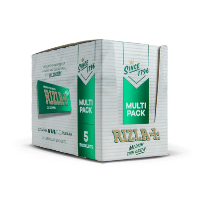 Rizla Green Multipack Medium Thin Rolling Paper (5 Booklets)