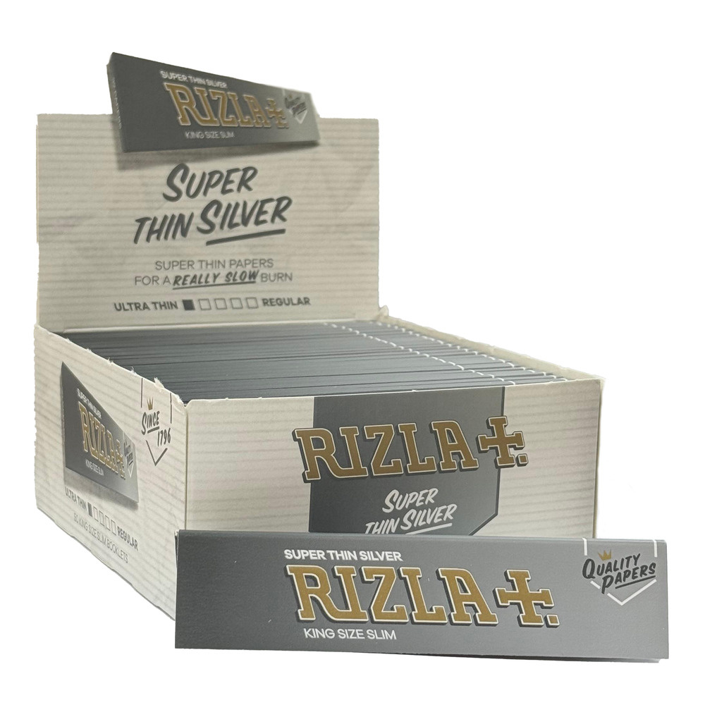 Rizla Silver King Slim Rolling Paper (50 Booklets)