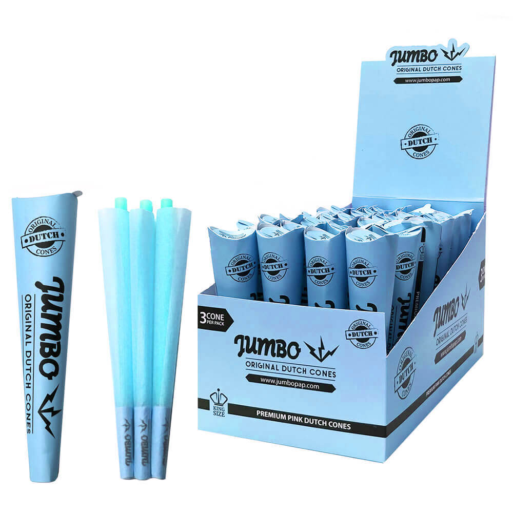 Jumbo King Size Original Dutch Blue Pre Rolled Cones (3 x 32 Pack)