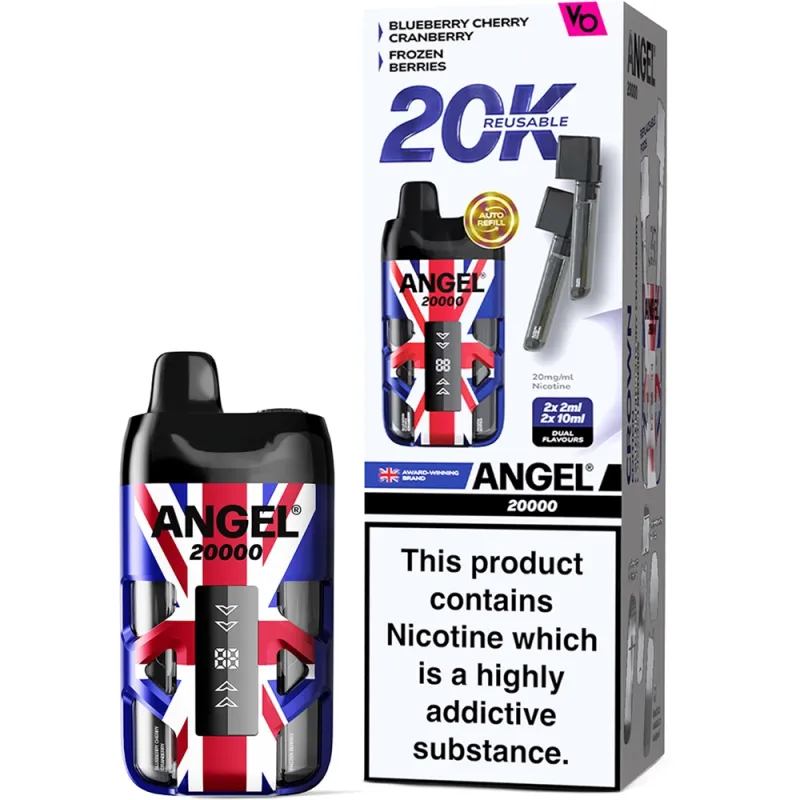 Angel 20,000 Puffs Kits Crown Edition(Blueberry Cherry Cranberry & Frozen Berries)