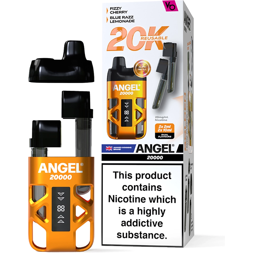 Angel 20,000 Puffs Kits Golden Edition(Fizzy Cherry & Blue Razz Lemonade)