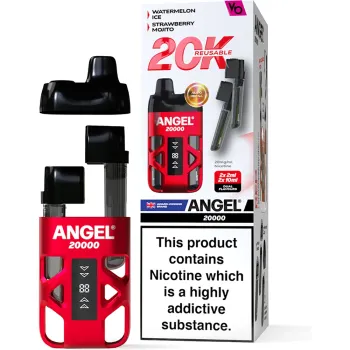 Angel 20,000 Puffs Kits Red Edition(Watermelon Ice & Strawberry Mojito)