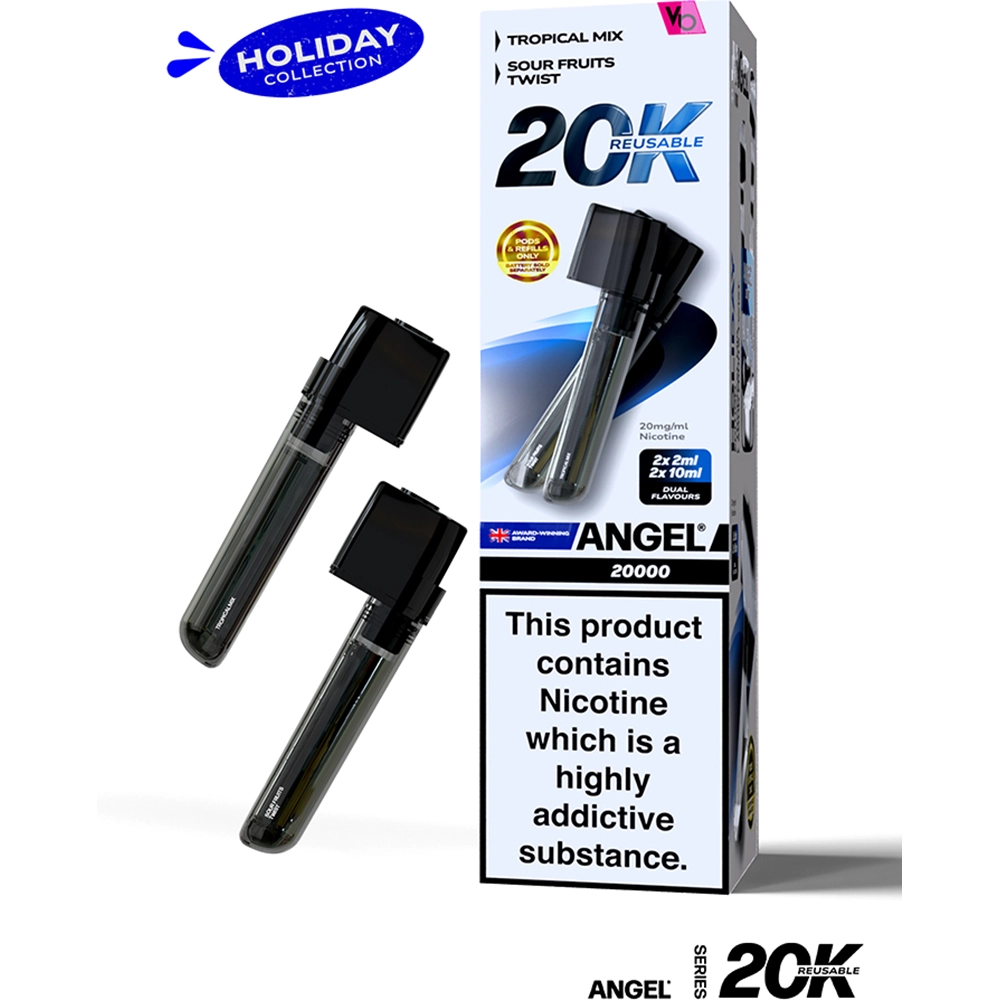 Angel 20,000 Puffs Prefilled Pods Holiday Edition(Tropical Mix & Sour Fruit Twist)