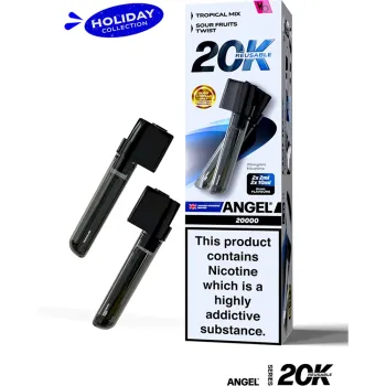 Angel 20,000 Puffs Prefilled Pods Holiday Edition(Tropical Mix & Sour Fruit Twist)