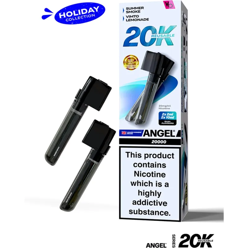 Angel 20,000 Puffs Prefilled Pods Coastal Fizz Edition(Summer Smoke & Vimto Lemonade)