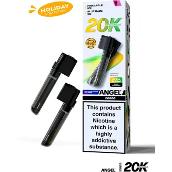 Angel 20,000 Puffs Prefilled Pods Tropic Pop Edition(Pineapple Ice & Blue Razz GB)