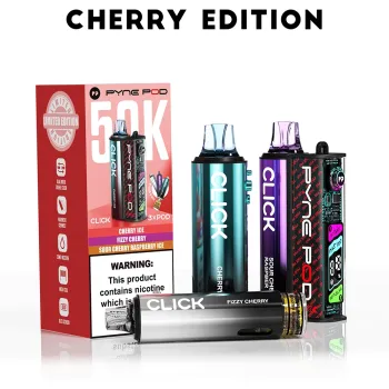 Pyne Pod 50,000 Puffs Kits Cherry Edition(Cherry Ice & Fizzy Cherry & Sour Cherry Raspberry Ice)