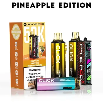 Pyne Pod 50,000 Puffs Kits Pineapple Edition(Pineapple Ice (x2) & Pineapple Passion Lime)