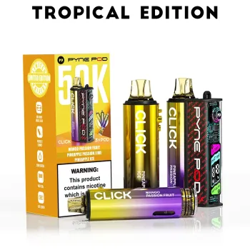 Pyne Pod 50,000 Puffs Kits Tropical Edition(Mango Passionfruit & Pineapple Passion Lime & Pineapple Ice)