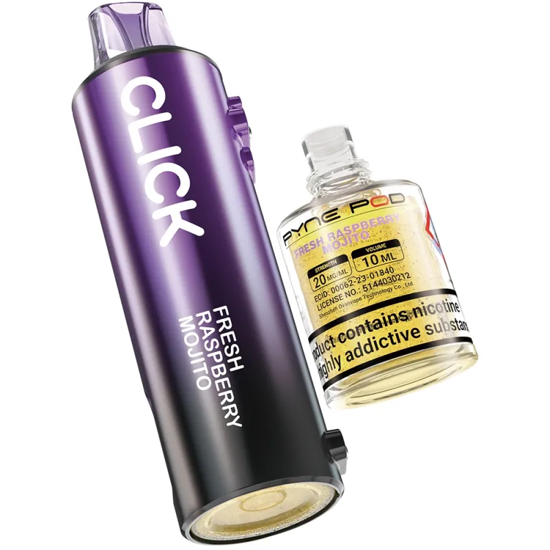 Pyne Pod 50,000 Puffs Prefilled Pods Fresh Raspberry Mojito