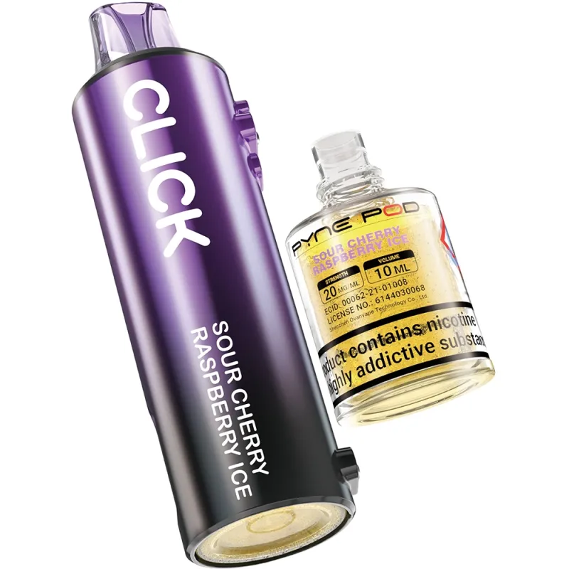 Pyne Pod 50,000 Puffs Prefilled Pods Sour Cherry Raspberry Ice