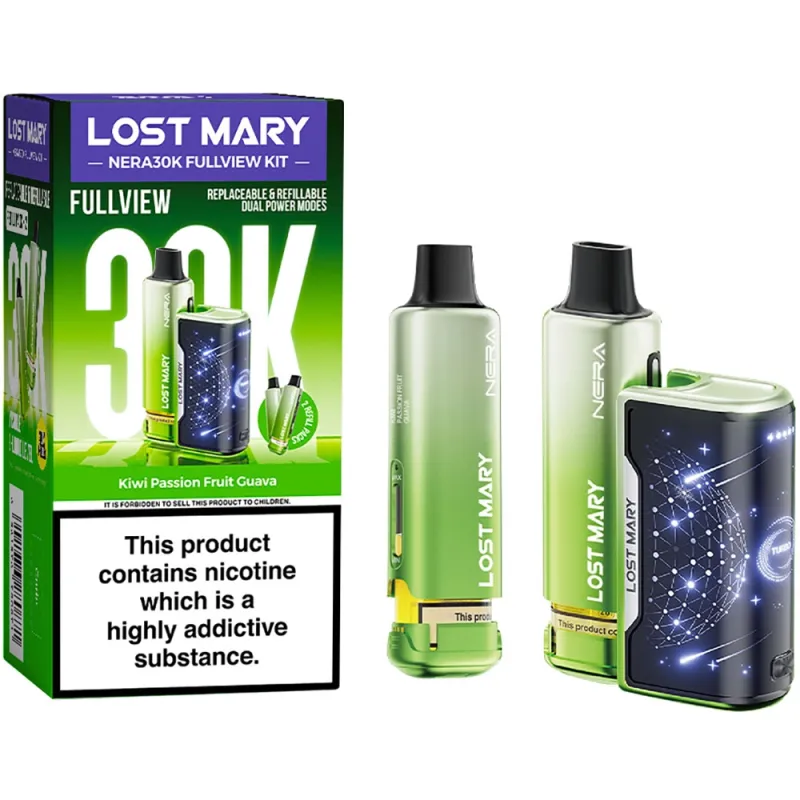 Lost Mary Nera 30,000 Puffs Kits Kiwi Passion Fruit Guava