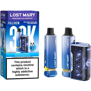 Lost Mary Nera 30,000 Puffs Kits Blue Edition(Blueberry Sour Raspberry & Blueberry
Raspberry Gami)