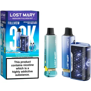 Lost Mary Nera 30,000 Puffs Kits Blueberry Edition(Blueberry Sour Raspberry & Blueberry
Raspberry Ice)