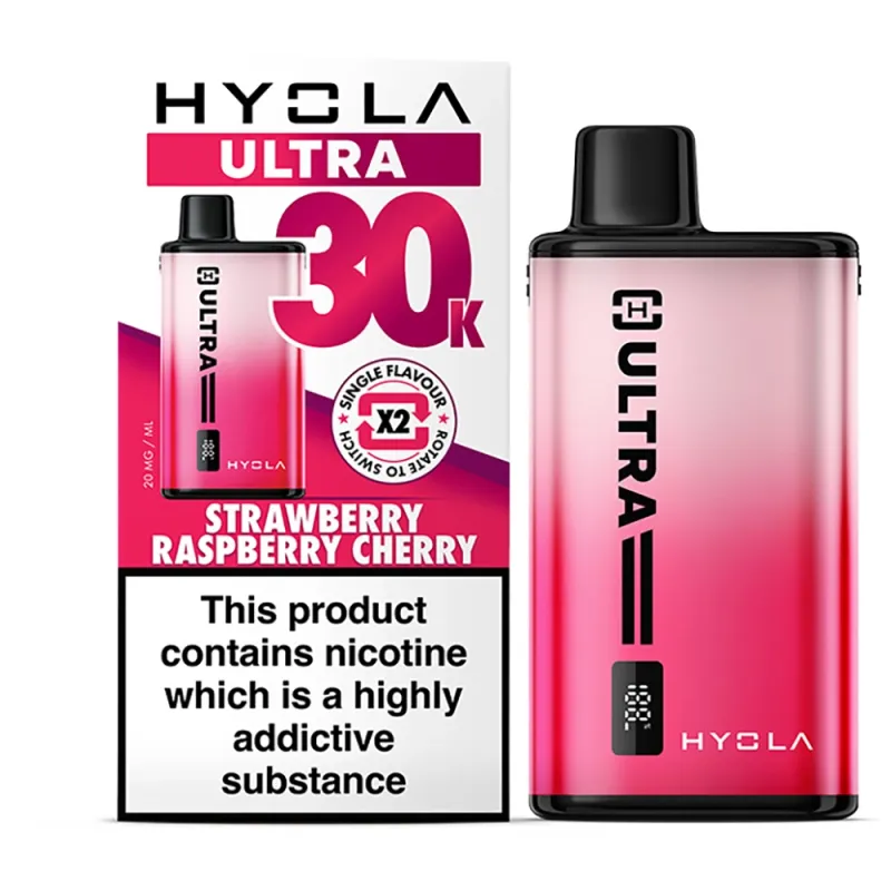Hyola Ultra 30,000 Puffs Kits Strawberry Raspberry Cherry