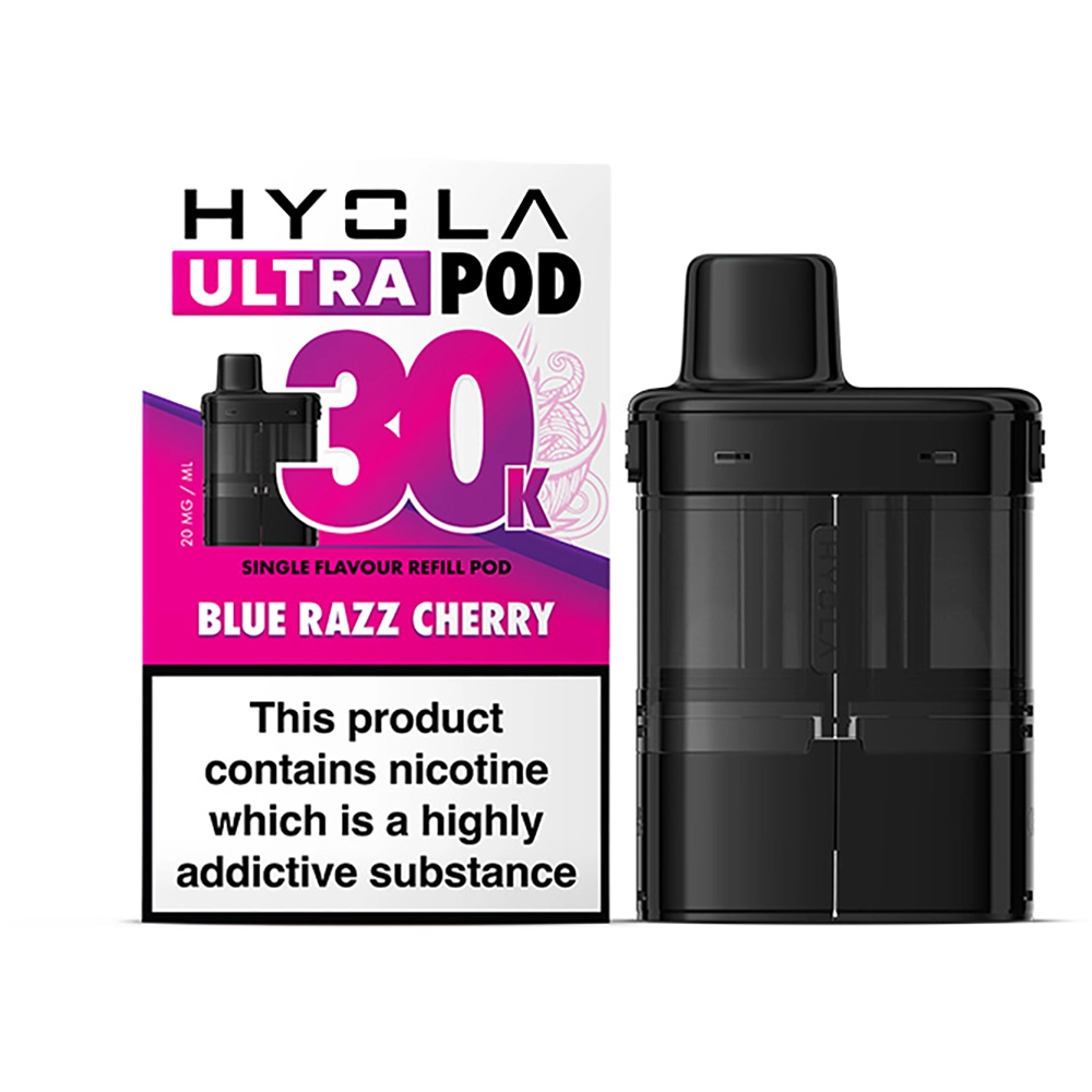  Hyola Ultra 30,000 Puffs Prefilled Pods Blue Razz Cherry 