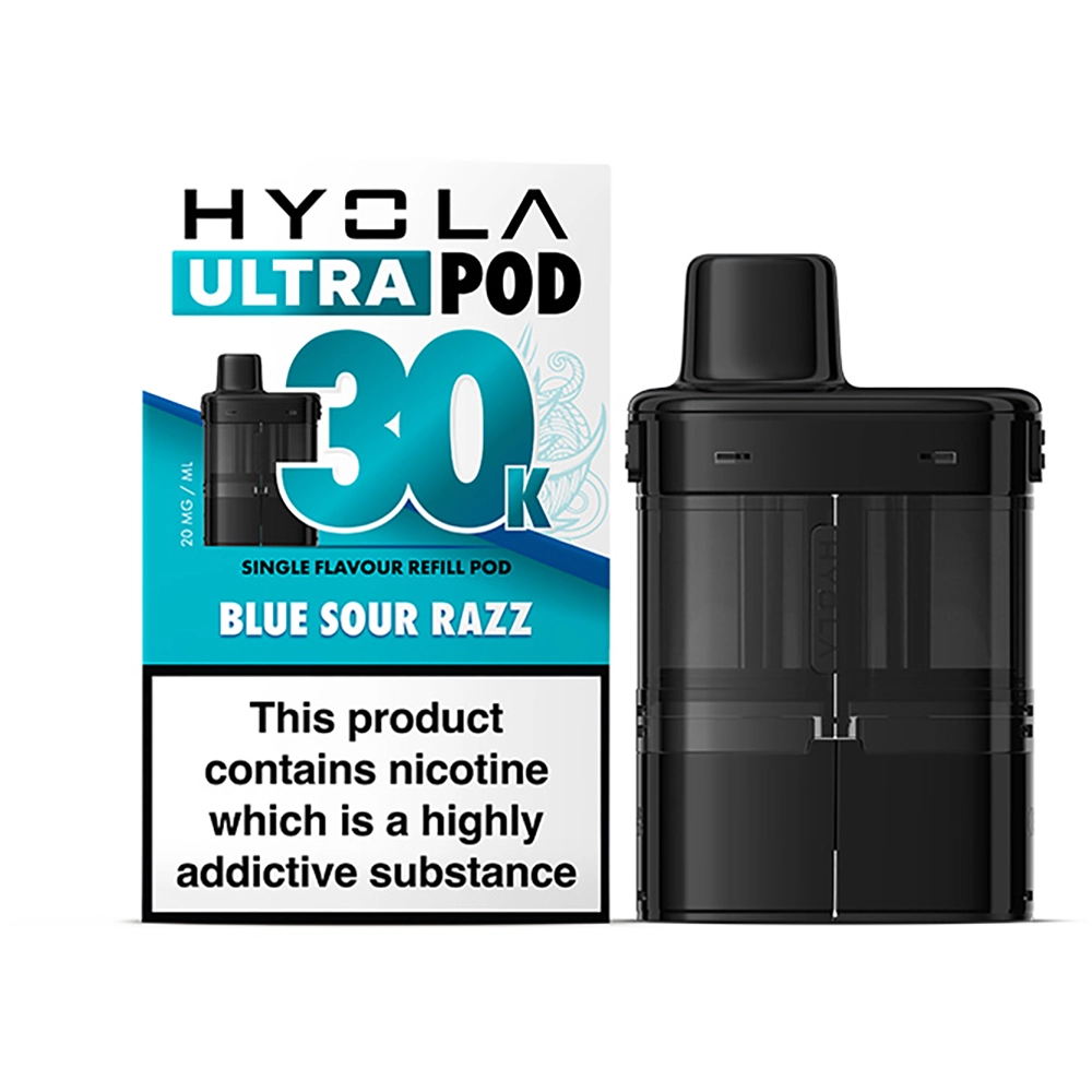  Hyola Ultra 30,000 Puffs Prefilled Pods Blue Sour Raspberry 