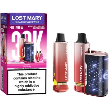 Lost Mary Nera 30,000 Puffs Kits Cherry Edition(Cherry Ice & Sparkling Cherry)