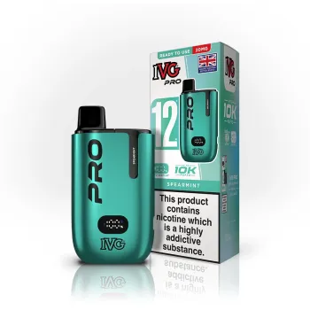 IVG Pro 12 10,000 Puffs Kits Spearmint