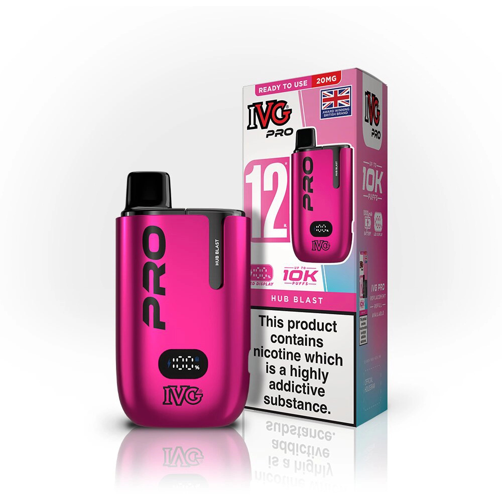 IVG Pro 12  10,000 Puffs Kits Hub Blast