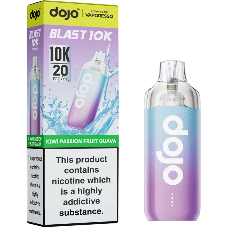 Dojo Blast 10,000 Puffs Kit Kiwi Passion Fruit Gauva