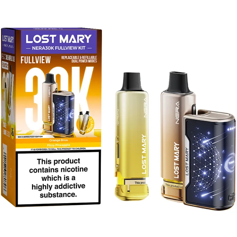 Lost Mary Nera 30,000 Puffs Kits Fizzy Edition(Orange Bruu & Fizzy Pineapple)