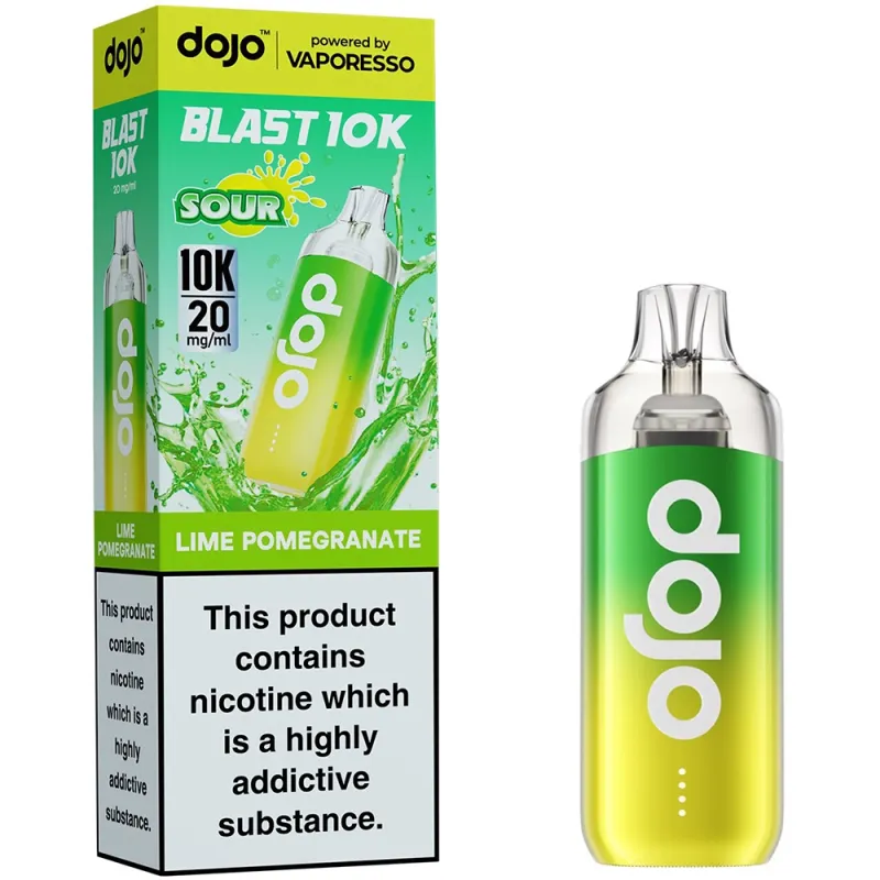 Dojo Blast 10,000 Puffs Kit Lime Pomegranate