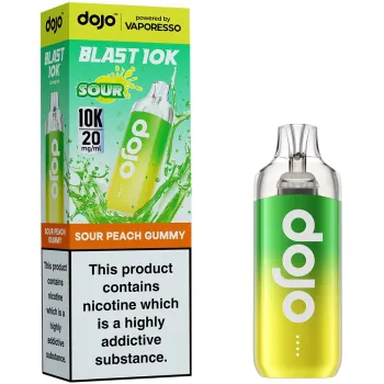 Dojo Blast 10,000 Puffs Kit Sour Peach Gummy