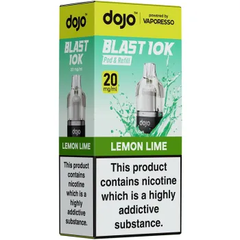 Dojo Blast 10,000 Puffs Prefilled Pods Lemon Lime