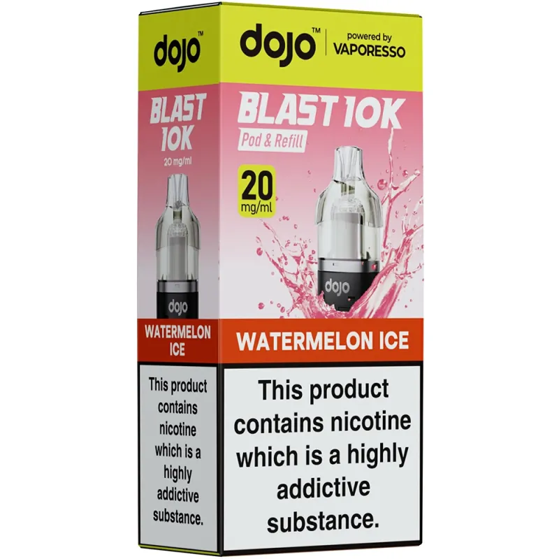 Dojo Blast 10,000 Puffs Prefilled Pods Watermelon Ice