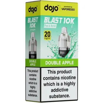 Dojo Blast 10,000 Puffs Prefilled Pods Double Apple