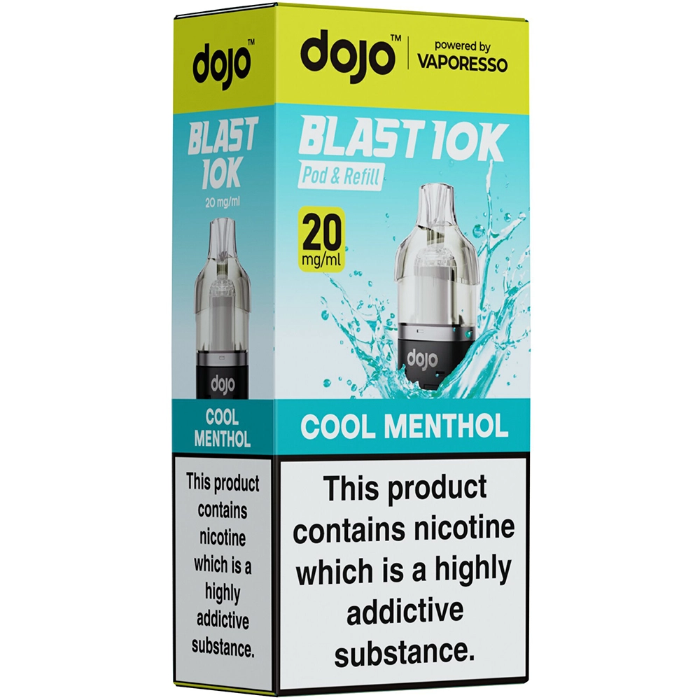 Dojo Blast 10,000 Puffs Prefilled Pods Cool Menthol