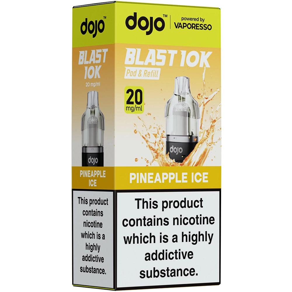 Dojo Blast 10,000 Puffs Prefilled Pods Pineapple Ice