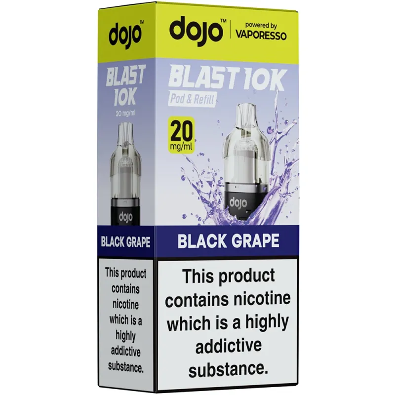 Dojo Blast 10,000 Puffs Prefilled Pods Black Grape
