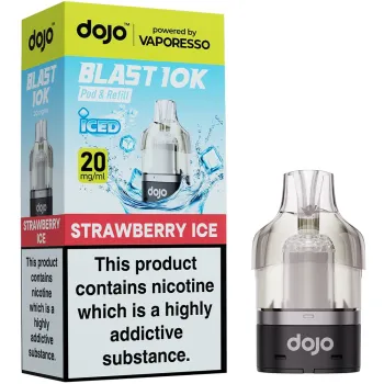 Dojo Blast 10,000 Puffs Prefilled Pods Strawberry Ice