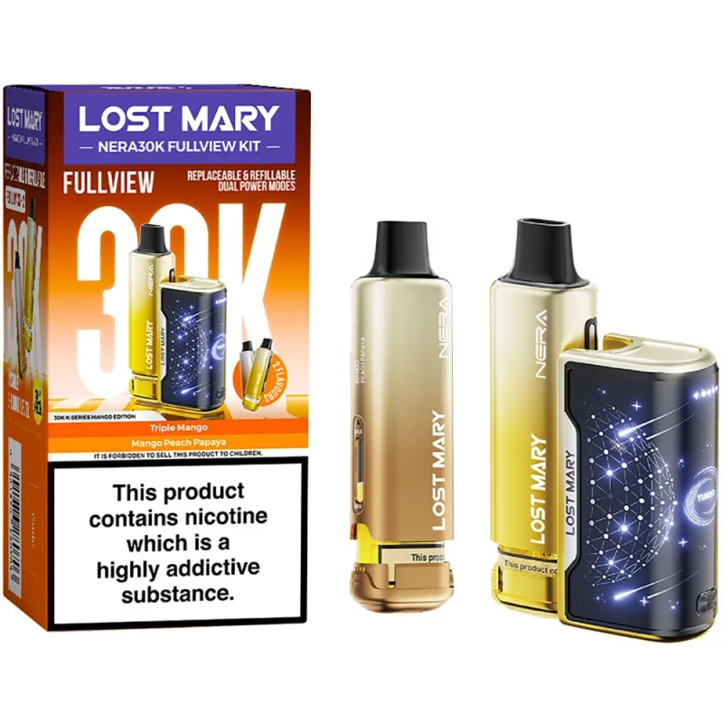 Lost Mary Nera 30,000 Puffs Kits Mango Edition(Triple Mango & Mango Peach Papaya)