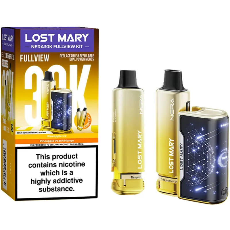 Lost Mary Nera 30,000 Puffs Kits Pineapple Edition(Pineapple Ice & Pineapple Peach Mango)