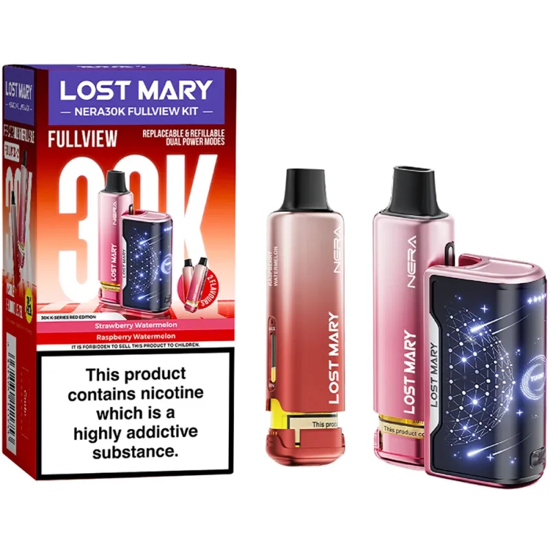 Lost Mary Nera 30,000 Puffs Kits Red Edition(Strawberry Watermelon & Raspberry Watermelon)