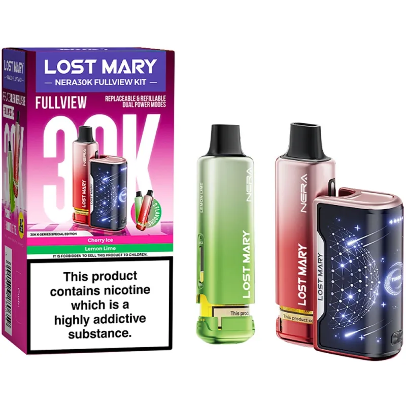 Lost Mary Nera 30,000 Puffs Kits Special Edition(Cherry Ice & Lemon Lime)