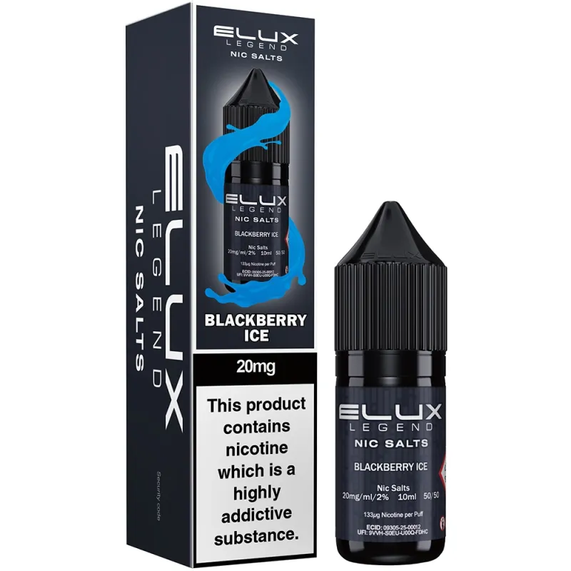 Elux Legend Nic Salt 10mg Blackberry Ice
