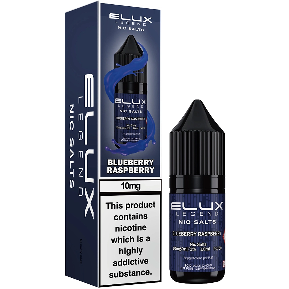 Elux Legend Nic Salt 10mg Blueberry Raspberry 
