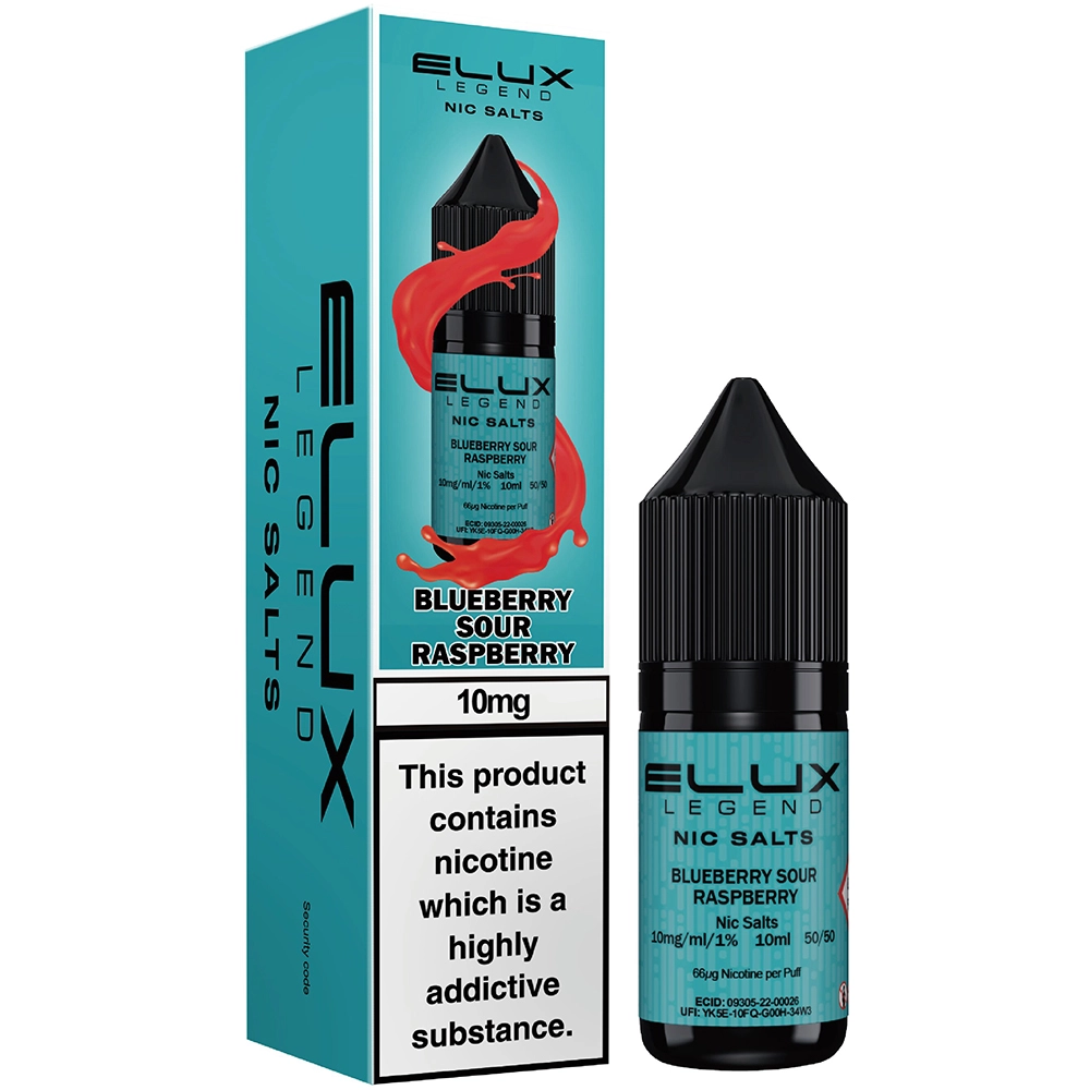 Elux Legend Nic Salt 10mg Blueberry Sour Raspberry
