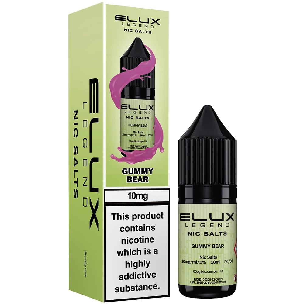 Elux Legend Nic Salt 10mg Gummy Bear 
 