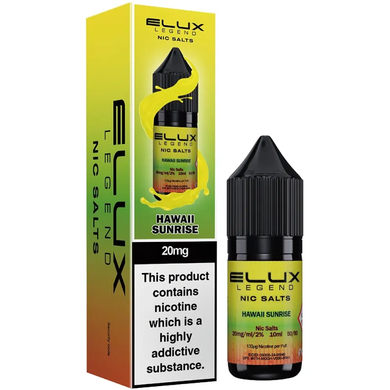 Elux Legend Nic Salt 10mg Hawaii Sunrise
