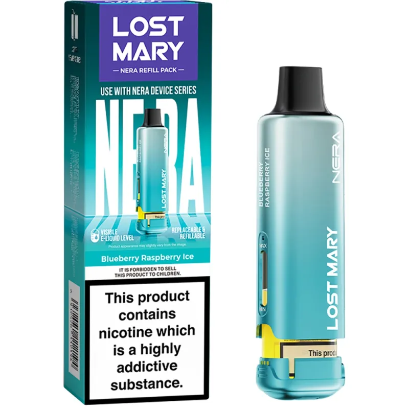 Lost Mary Nera 15,000 Puffs Prefilled Pods Blueberry Raspberry Ice