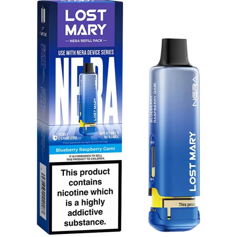 Lost Mary Nera 15,000 Puffs Prefilled Pods Blueberry Raspberry Gami